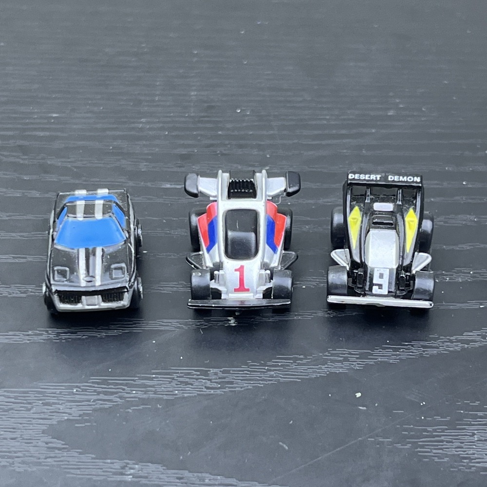 Vintage 1990s Micro Machines Galoob Lot of 3 Cars Race Car Die-Cast Vehicles